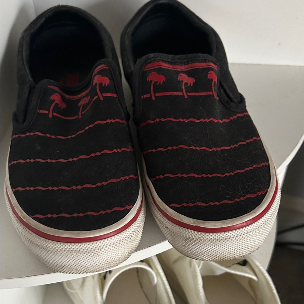 Black In-N-Out vans